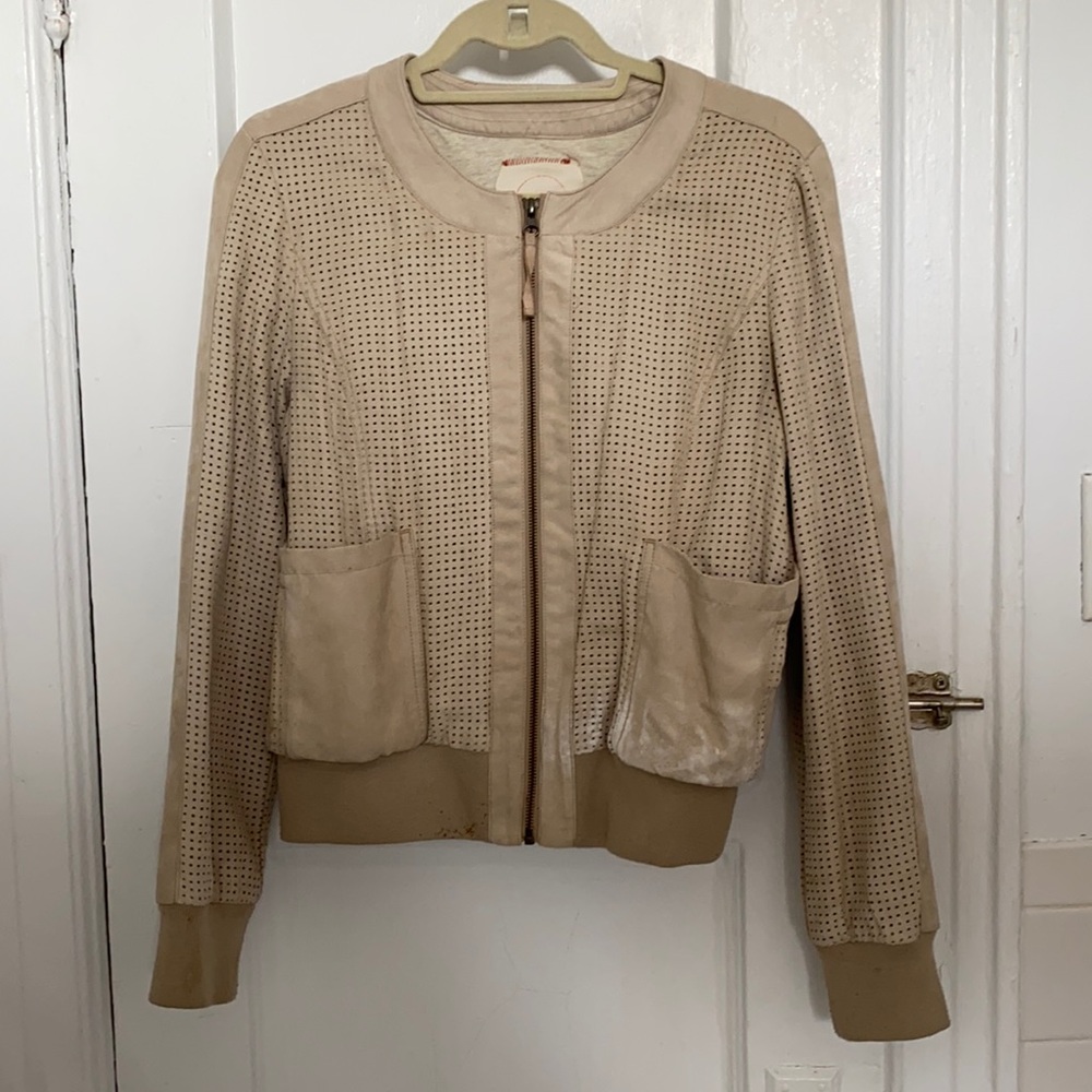Anthropologie Genuine Leather Jacket